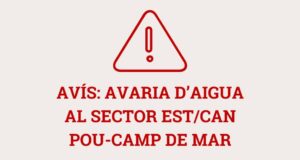 Avaria d’aigua a Premià de Mar provoca afectacions al servei