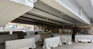 Badalona instal·la blocs de formigó on hi havia l’assentament de la C-31