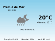Predicció meteorològica: Premià de Mar, 6 de Abril de 2026