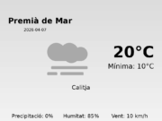 El temps a Premià de Mar avui, 7 de Abril de 2026