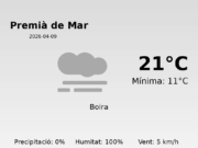 AEMET: El temps per a Premià de Mar – 9 de Abril de 2026