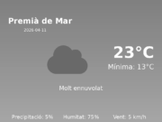 AEMET: El temps per a Premià de Mar – 11 de Abril de 2026