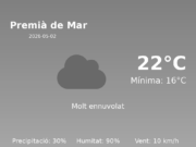 Previsió de l’AEMET a Premià de Mar avui 2 de Maig de 2026